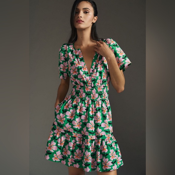 Anthropologie Dresses & Skirts - Anthropologie Somerset Mini Dress Vibrant Floral Sz S